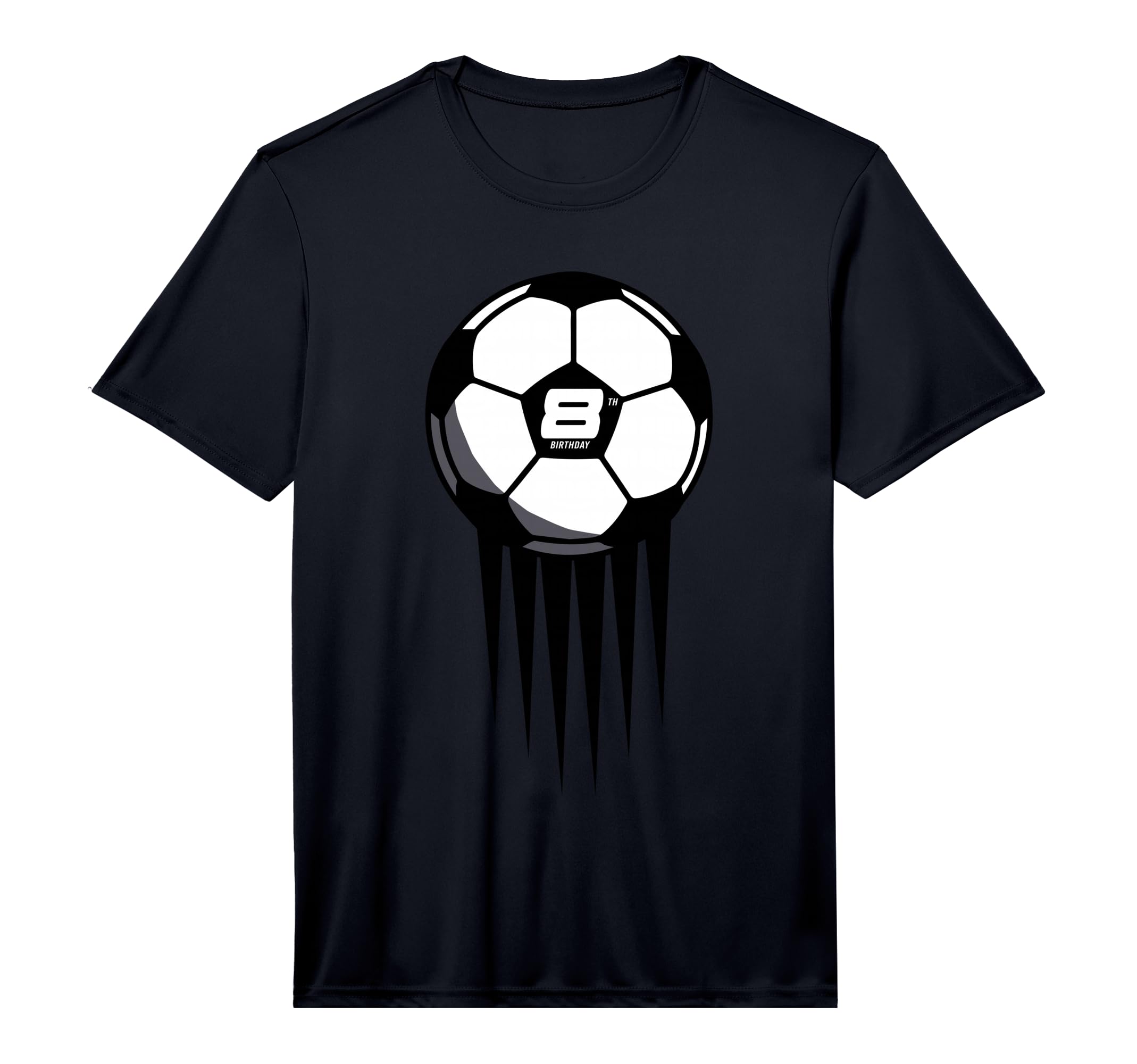 8Th Birthday Soccer 8 Years Old T-Shirt - Fun Novelty Design Men Women