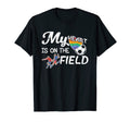 My Heart Is That Field Soccer Ball T-Shirt - Aesthetic Graphic Unisex