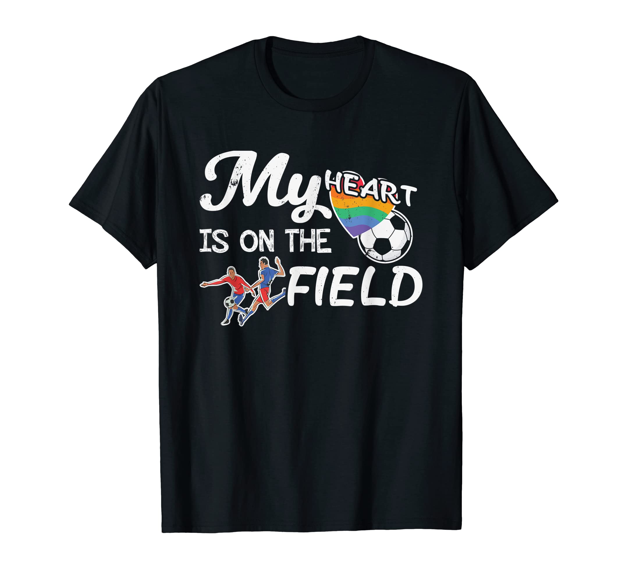 My Heart Is That Field Soccer Ball T-Shirt - Aesthetic Graphic Unisex
