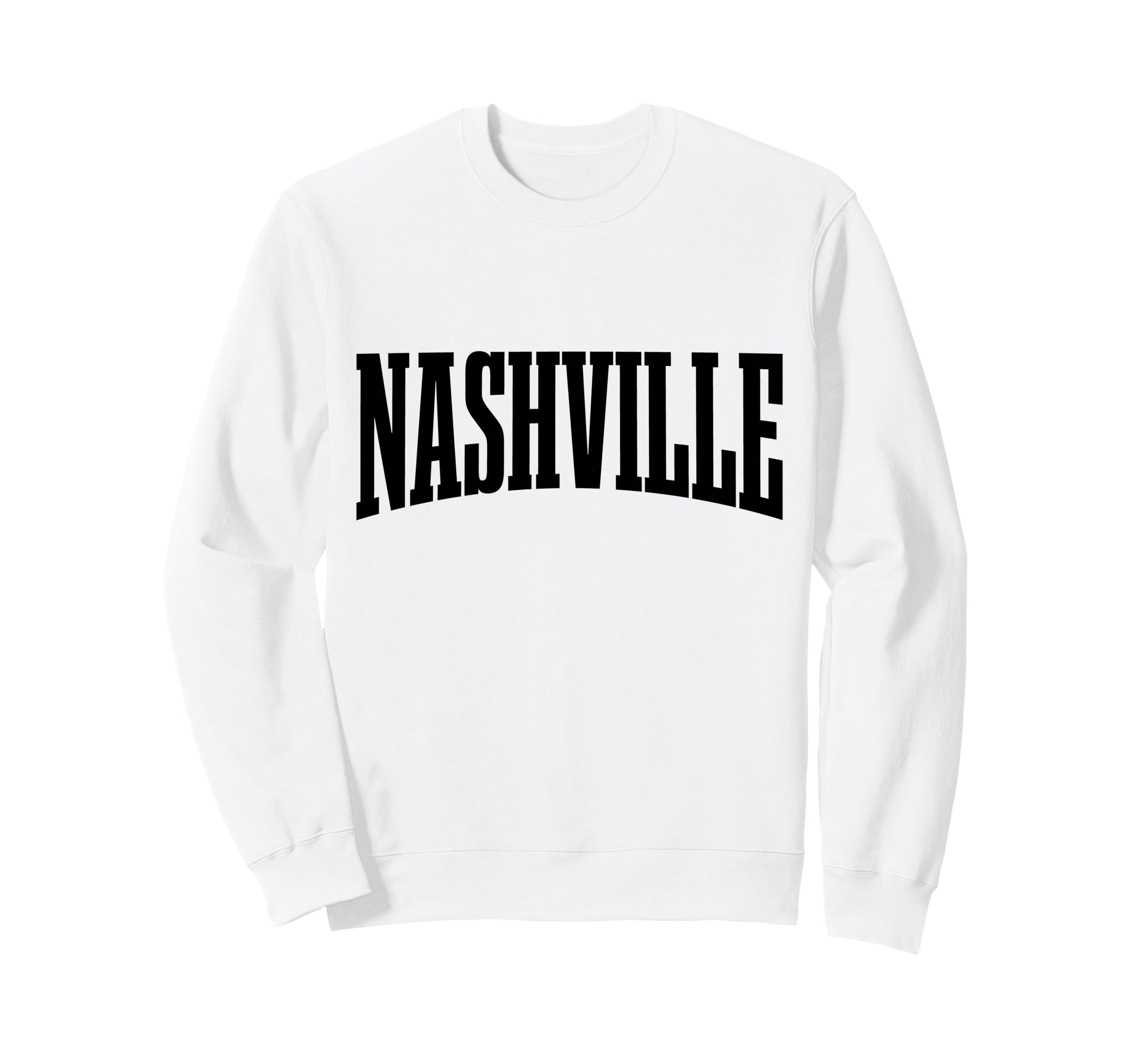 Nashville Tennessee Sports College Sweatshirt - Minimalist Print Unisex