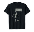 Skeleton Playing Soccer Football Sport T-Shirt - Trendy Graphic Unisex
