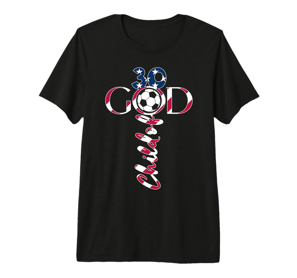 Jesus 30 Years Child God Soccer 30Th T-Shirt - Graphic Print for Adults