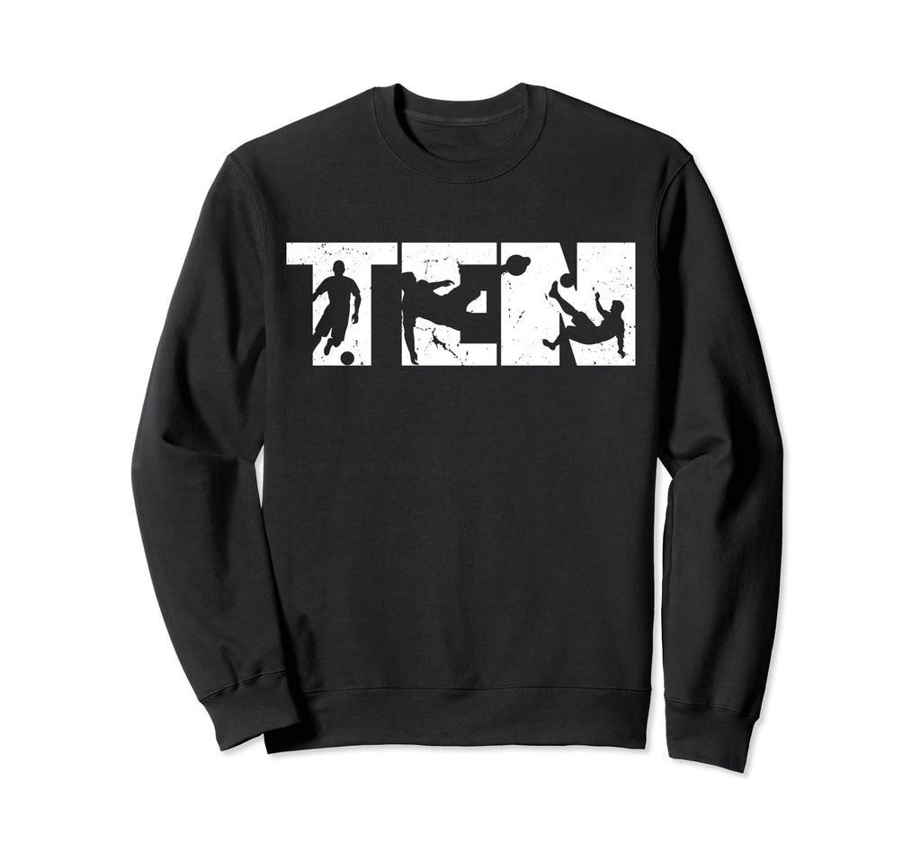 10Th Birthday Soccer 10 Years Sweatshirt - Casual Everyday Wear for Adults