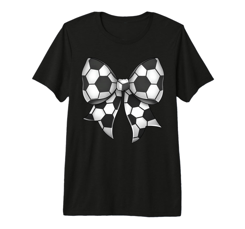Soccer Ball Coquette Bow Soccer Ball T-Shirt - Trendy Graphic Men Women