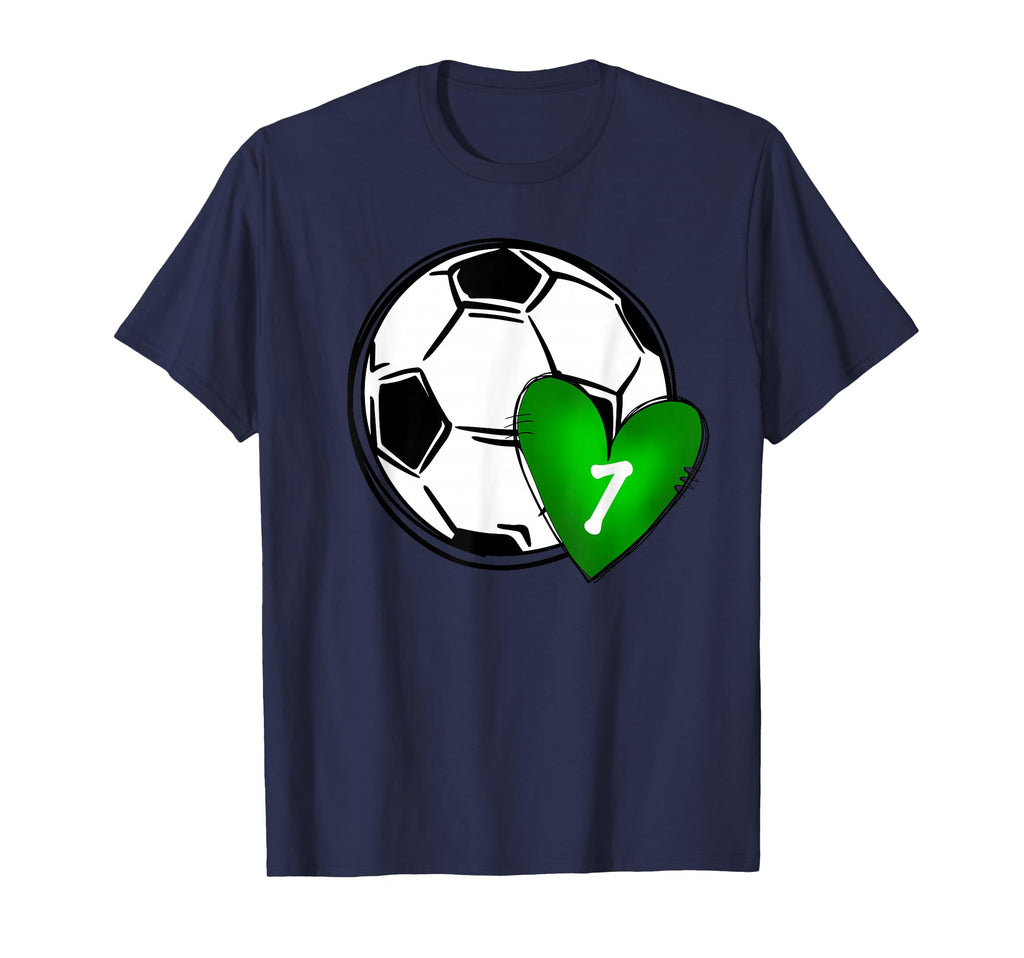 Womens Custom Soccer Mom Number 7 T-Shirt - Streetwear Style Men Women