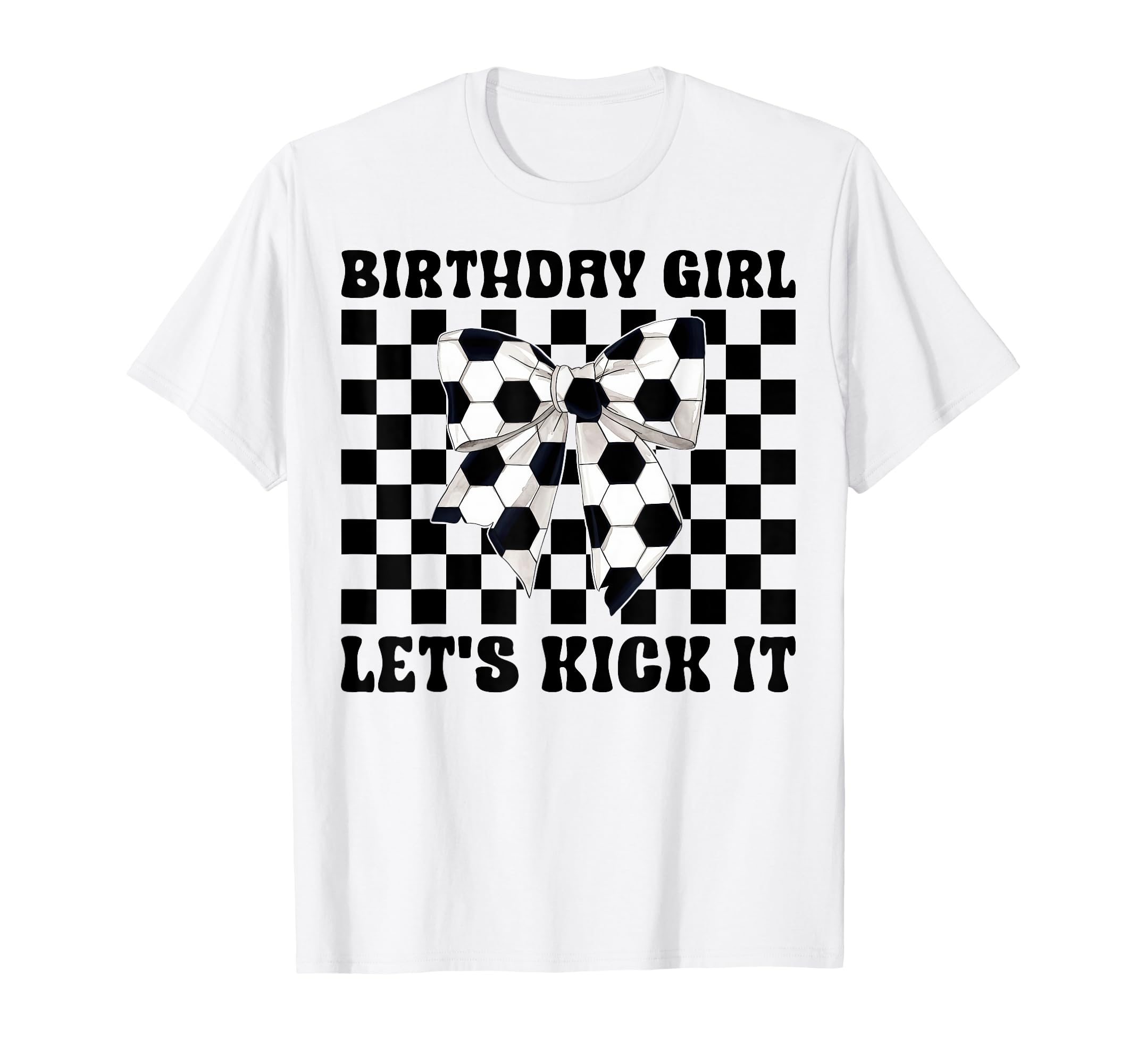 Soccer Soccer Mom Coquette Birthday Lets T-Shirt - Graphic Print Unisex