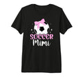Soccer Mimi Bow Grandma Mimi Soccer T-Shirt - Novelty Apparel Unisex