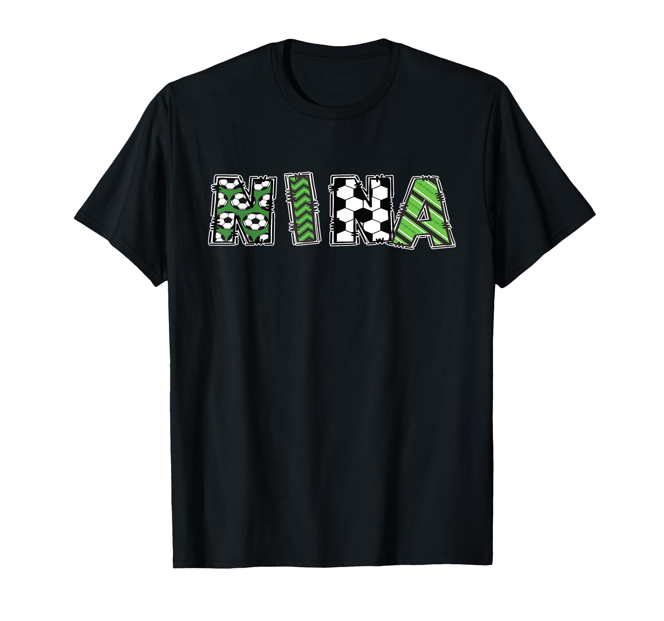 Soccer Nina Birthday Party T-Shirt - Custom Art Print for Adults