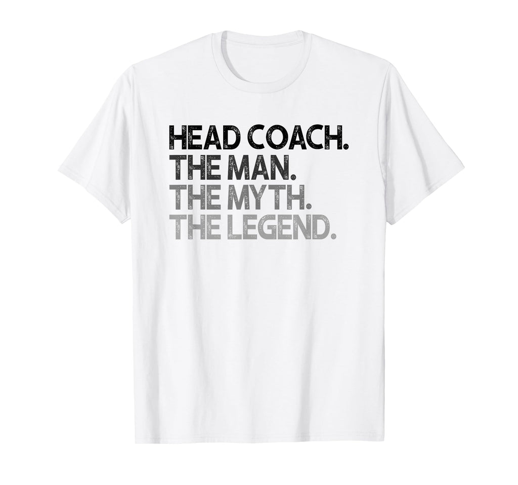 Head Coach Myth Legend Gift T-Shirt - Fun Novelty Design for Adults