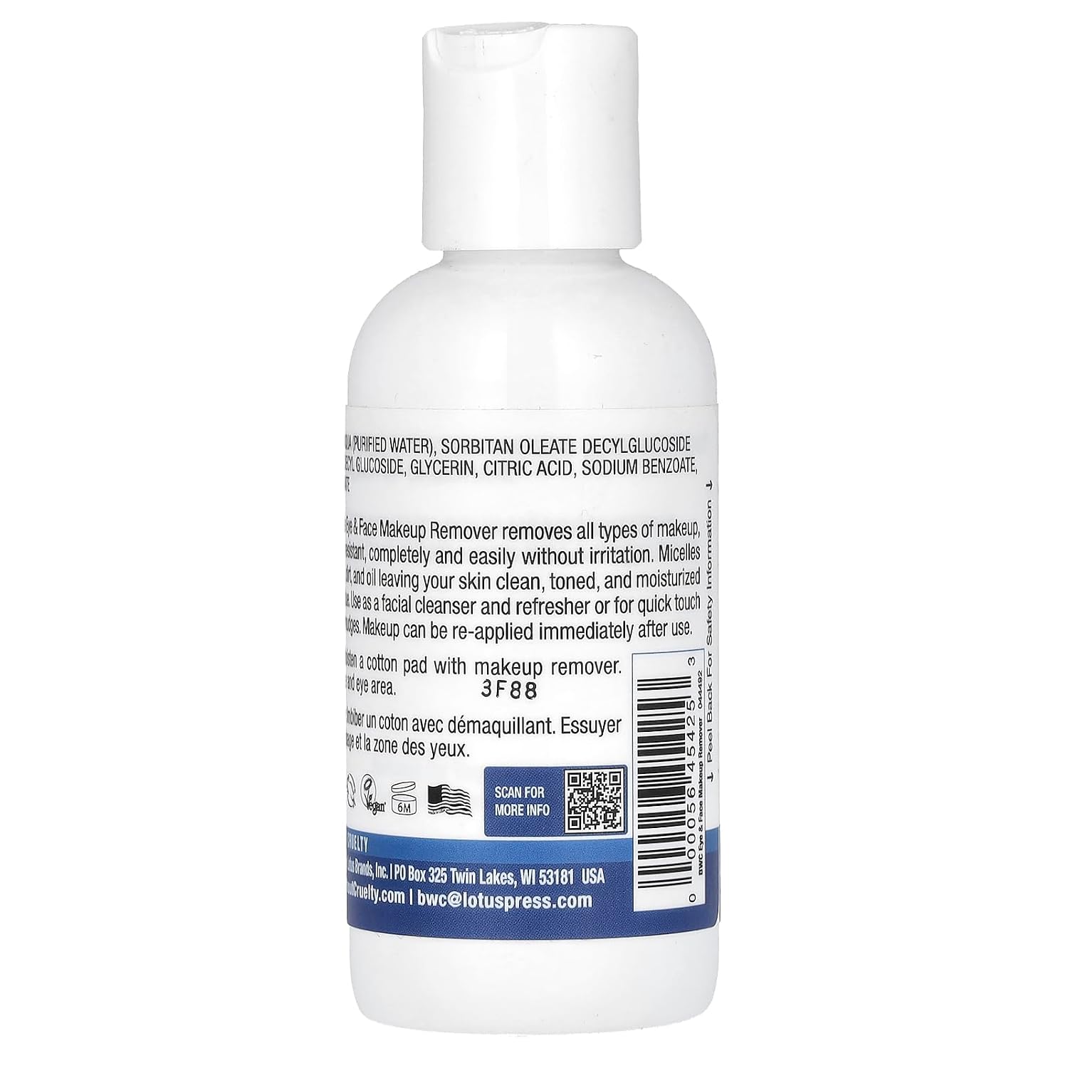 Beauty Without Cruelty Eye Make-up Remover Extra Gentle