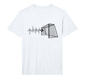 Funny Soccer Heartbeat Ecg Football Goal T-Shirt - Graphic Print Men Women