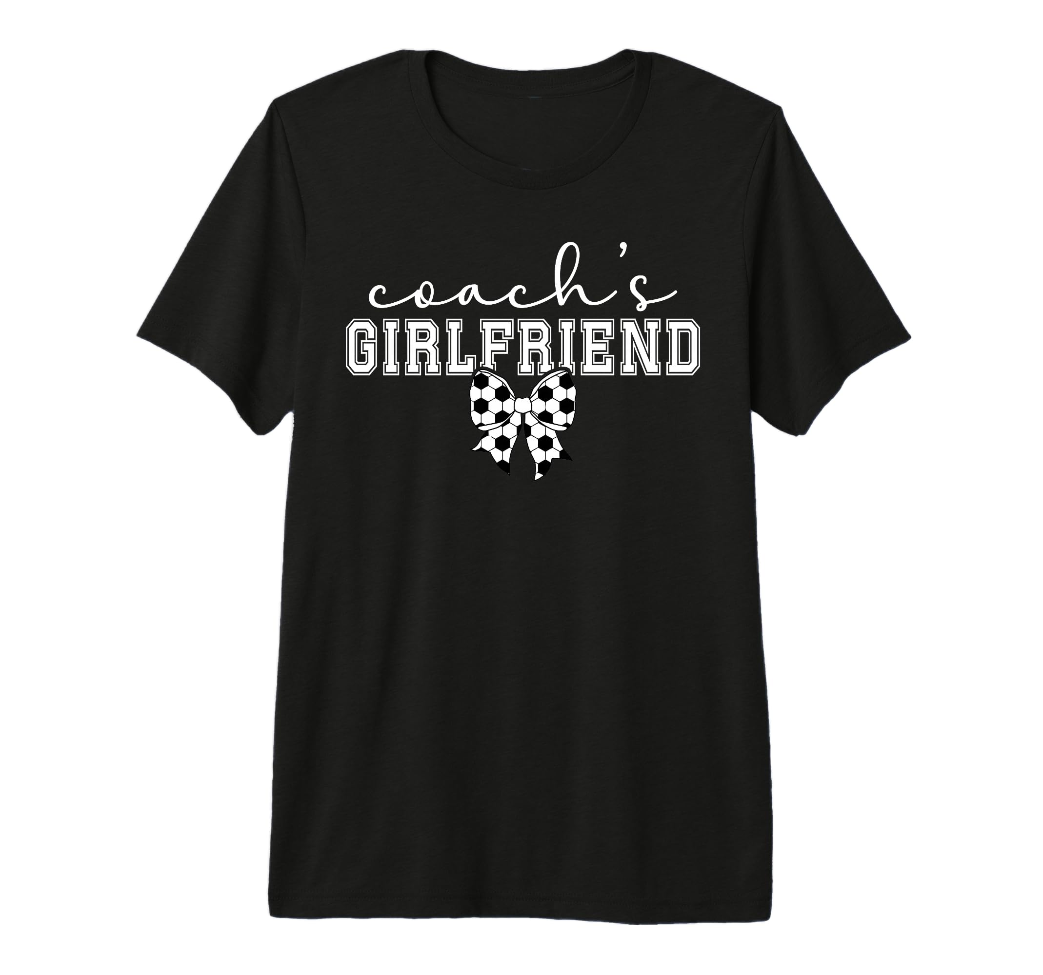 Soccer Coachs Girlfriend Coquette T-Shirt - Trendy Graphic Men Women
