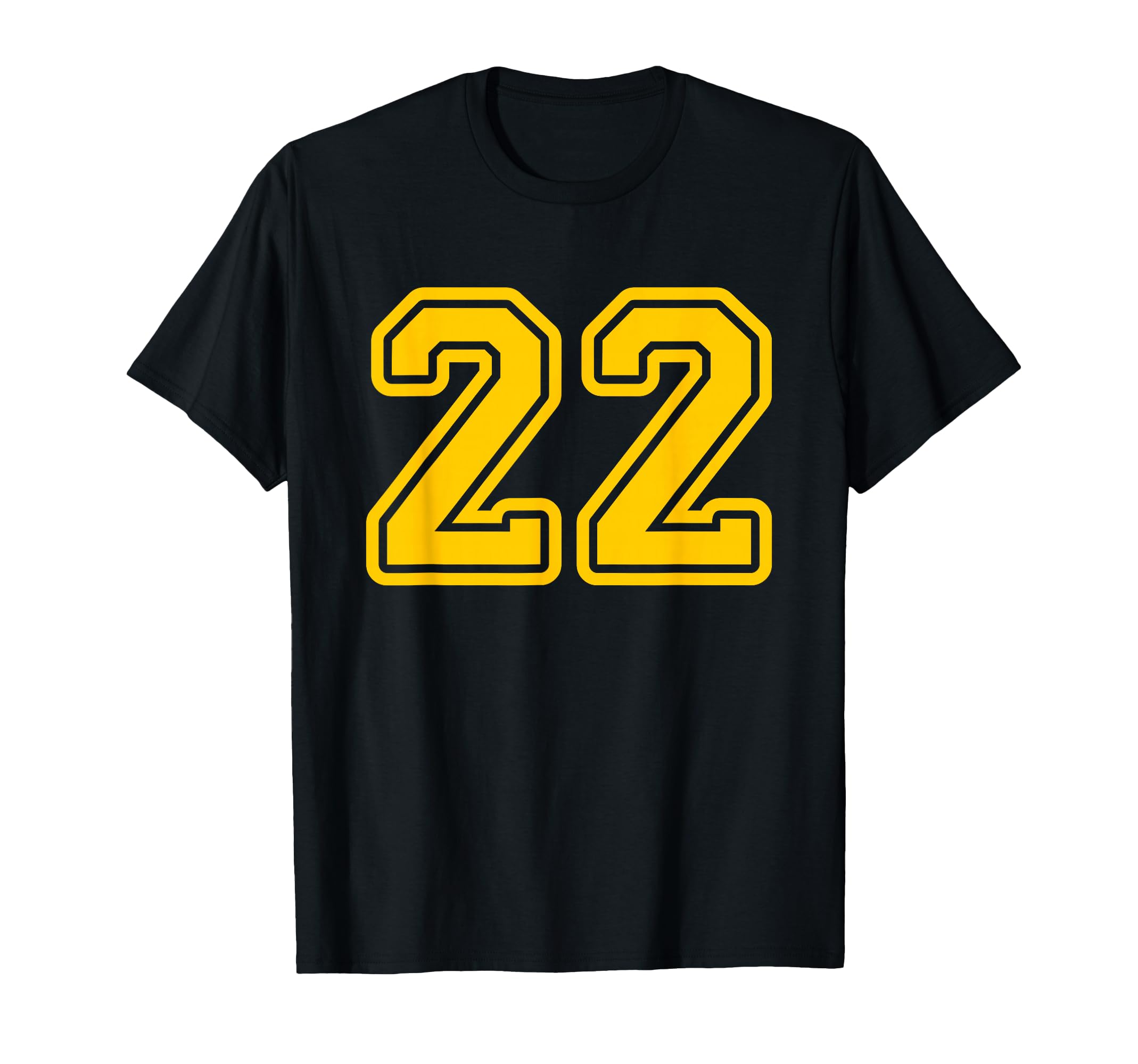 Jersey 22 Golden Yellow Sports Team T-Shirt - Streetwear Style Unisex