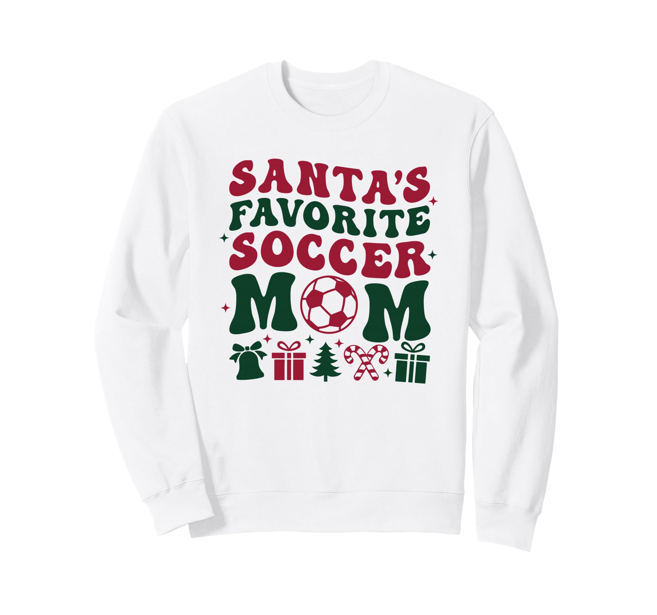 Soccer Mom Festive Holidays Sports Sweatshirt - Minimalist Print Unisex