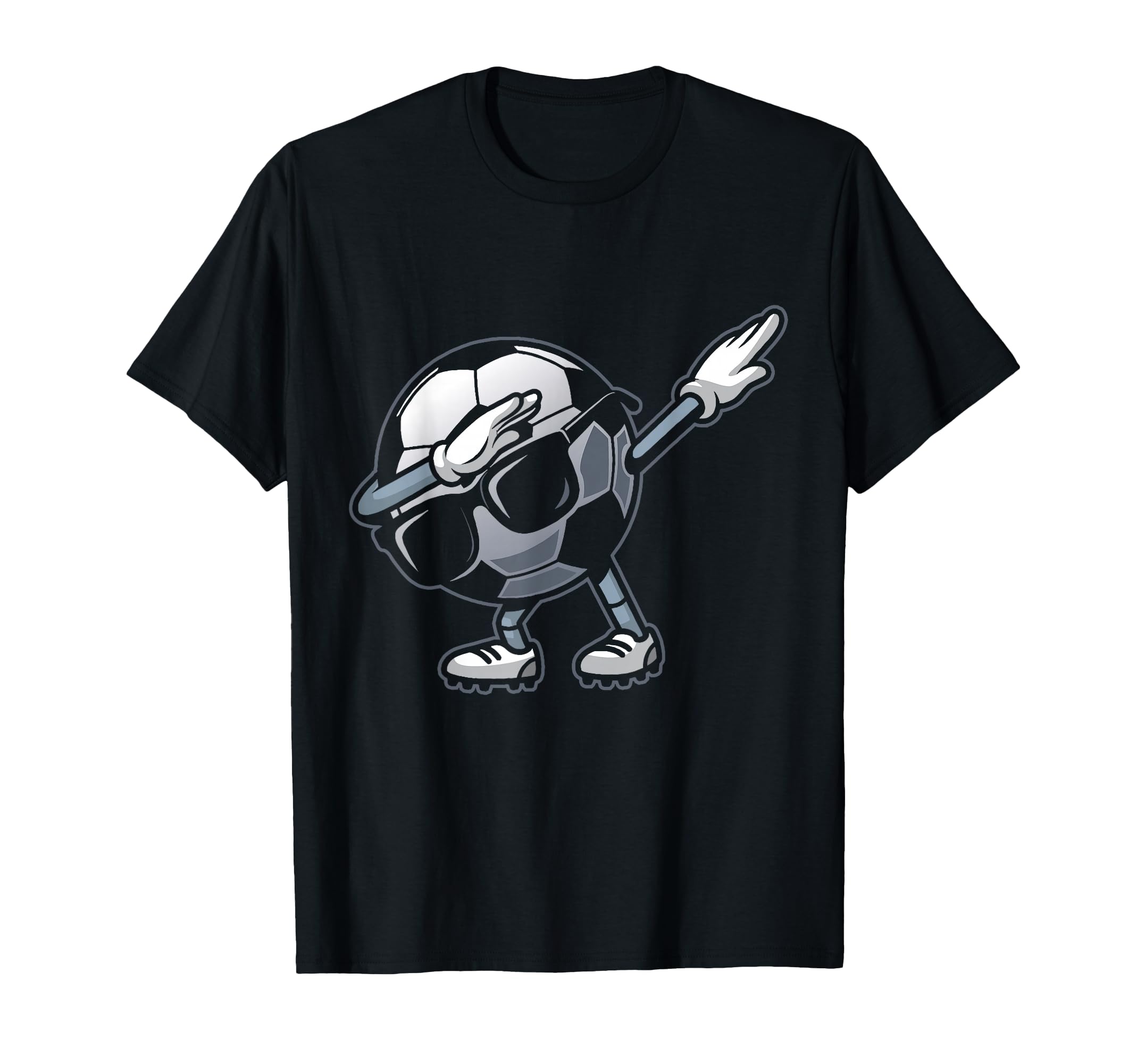 Dabbing Soccer Ball Funny Soccer T-Shirt - Casual Everyday Wear Unisex