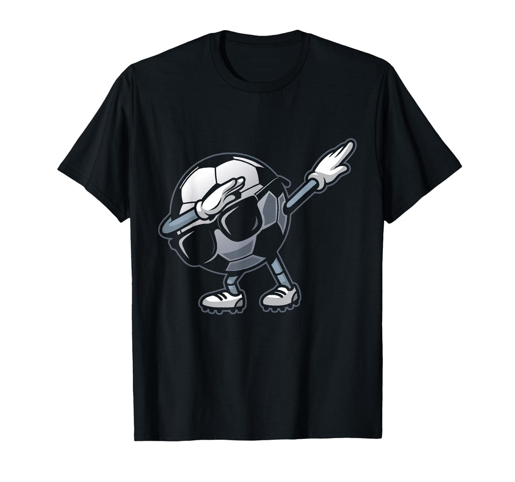 Dabbing Soccer Ball Funny Sports Player T-Shirt - Minimalist Print Unisex