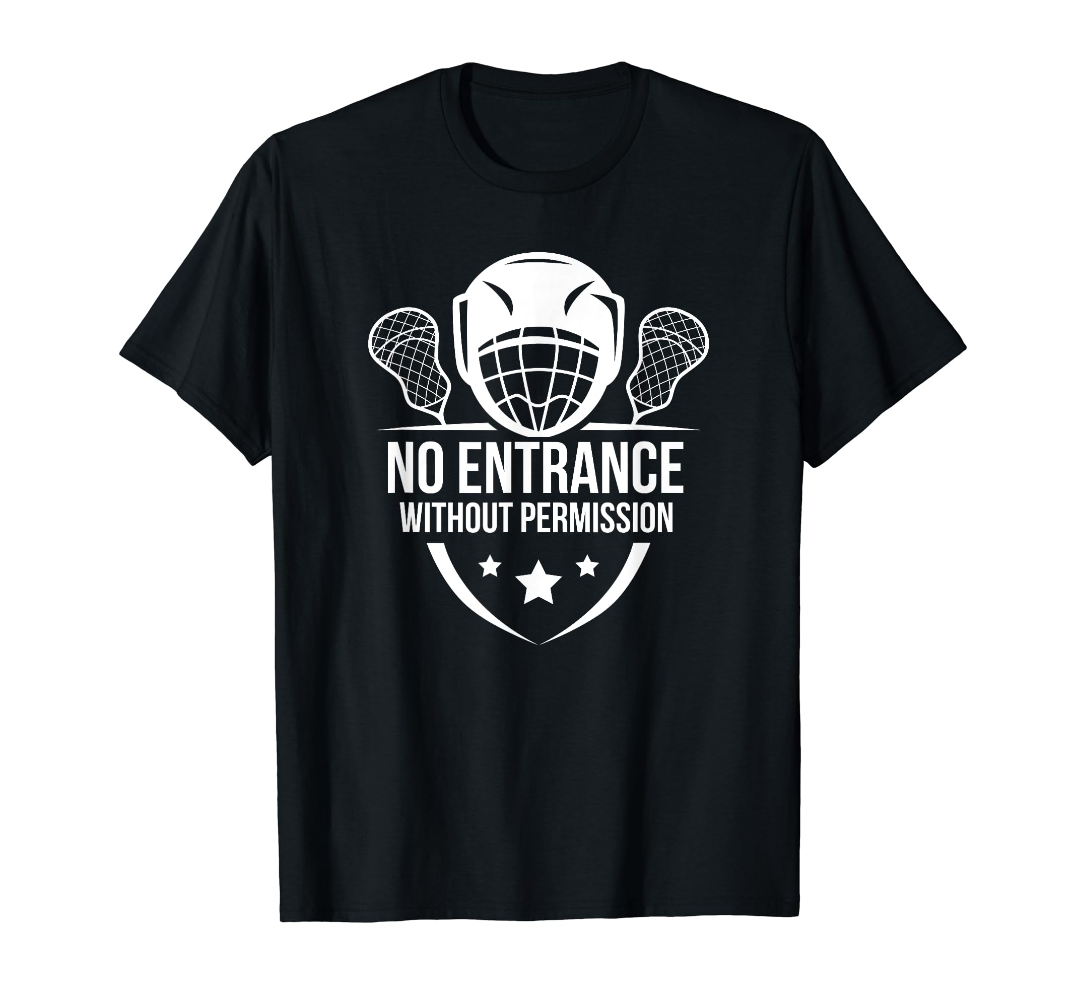 Lacrosse Goalie Funny Lacrosse T-Shirt - Casual Everyday Wear Men Women