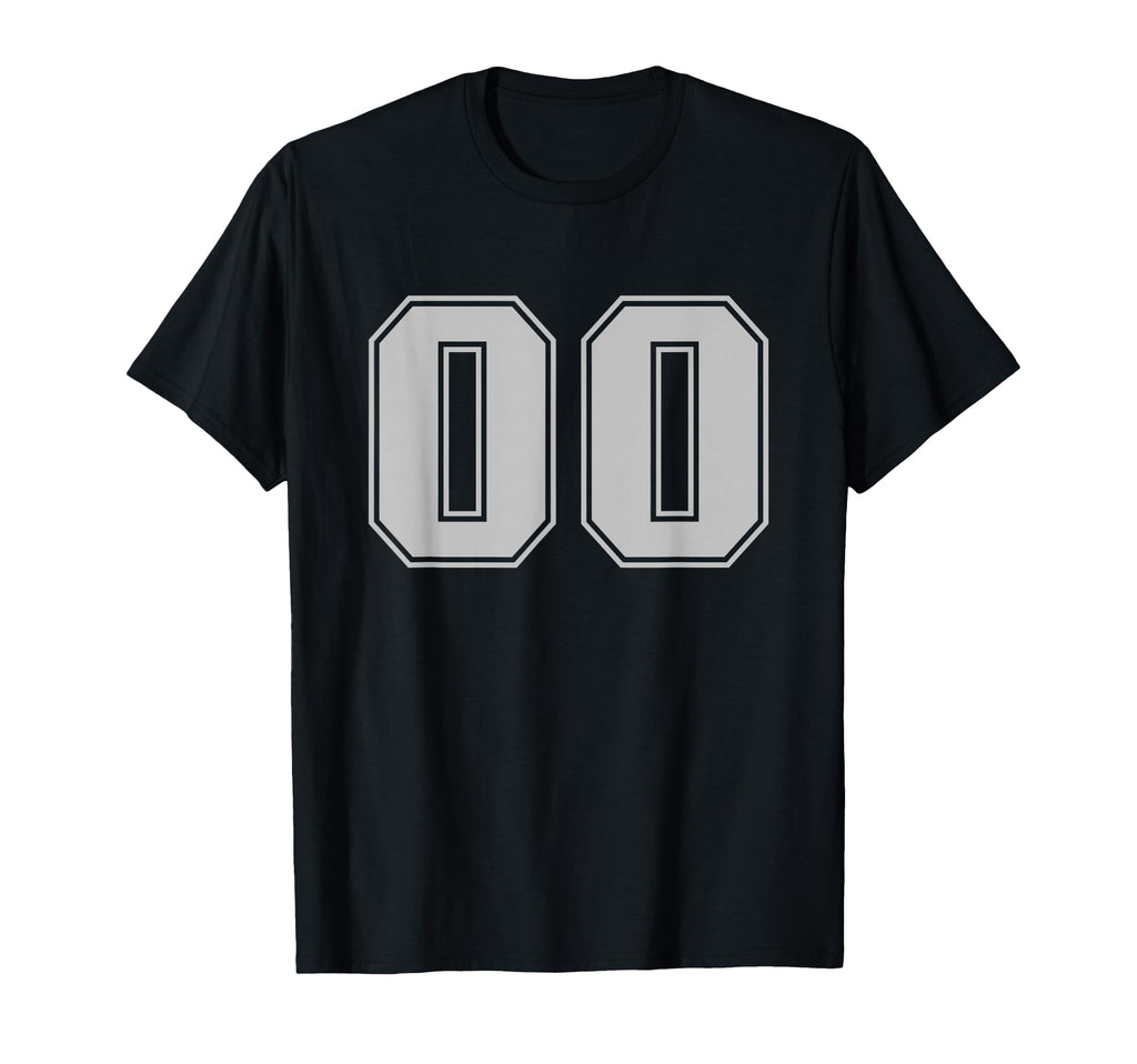 Sport Team Number 00 T-Shirt - Graphic Print Unisex
