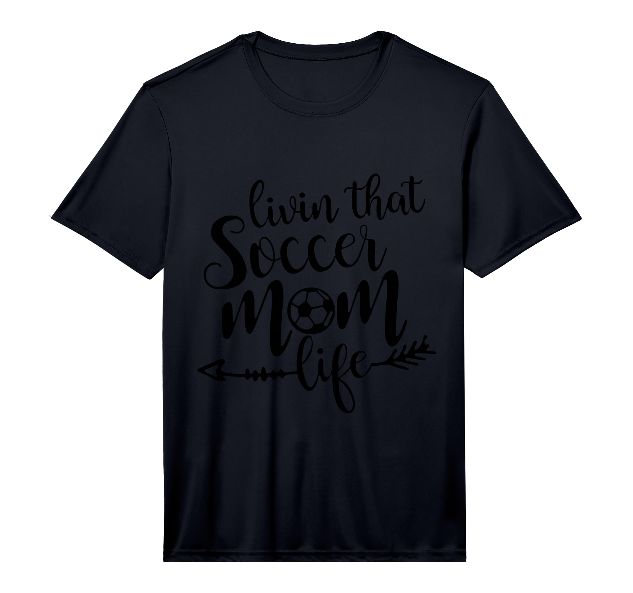 Mens Livin That Soccer Mom Life Sport T-Shirt - Graphic Print Unisex