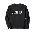 Evolution Ice Hockey Player Winter Sweatshirt - Novelty Apparel Unisex