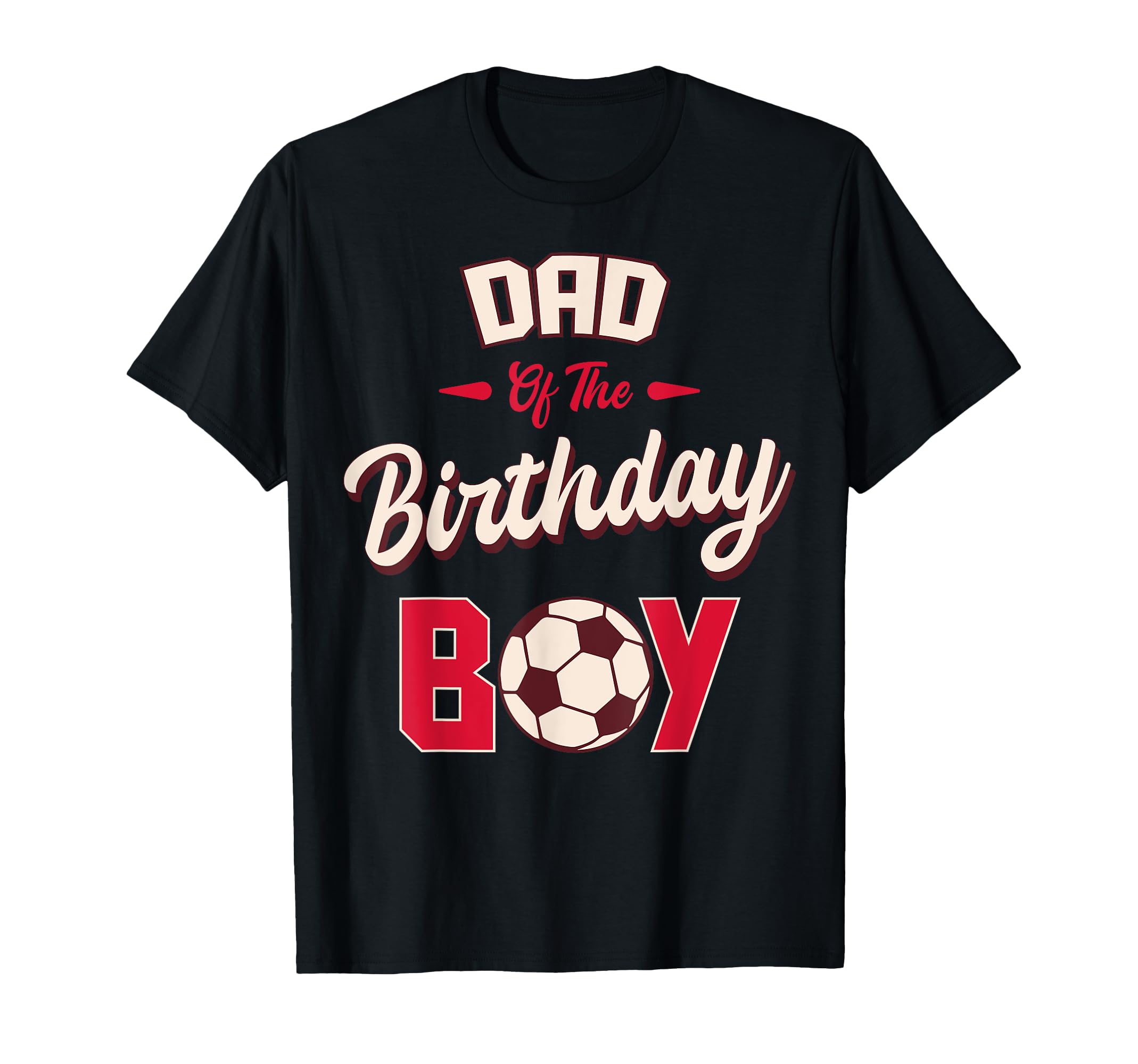 Dad Birthday Soccer Player Bday Party T-Shirt - Minimalist Print for Adults