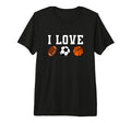 I Love Football I Love Soccer I Love T-Shirt - Streetwear Style Men Women