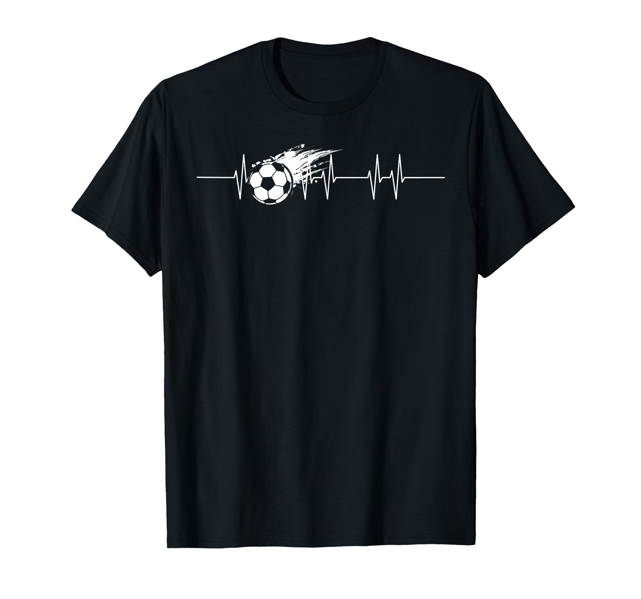 Heart Line Football Player Heartbeat T-Shirt - Graphic Print for Adults