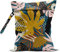 Wet Bag, Wet Dry Bag, Wet Bag for Swimsuit, Travel, Beach, Pool, Diapers, Dirty Yoga Gym Clothes, Makeup Bag, Waterproof Tropical Palm Leaves Decor Jungle Palm Leaf Favors