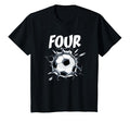 4 Year Old Soccer Birthday Party Theme T-Shirt - Fun Novelty Design Unisex