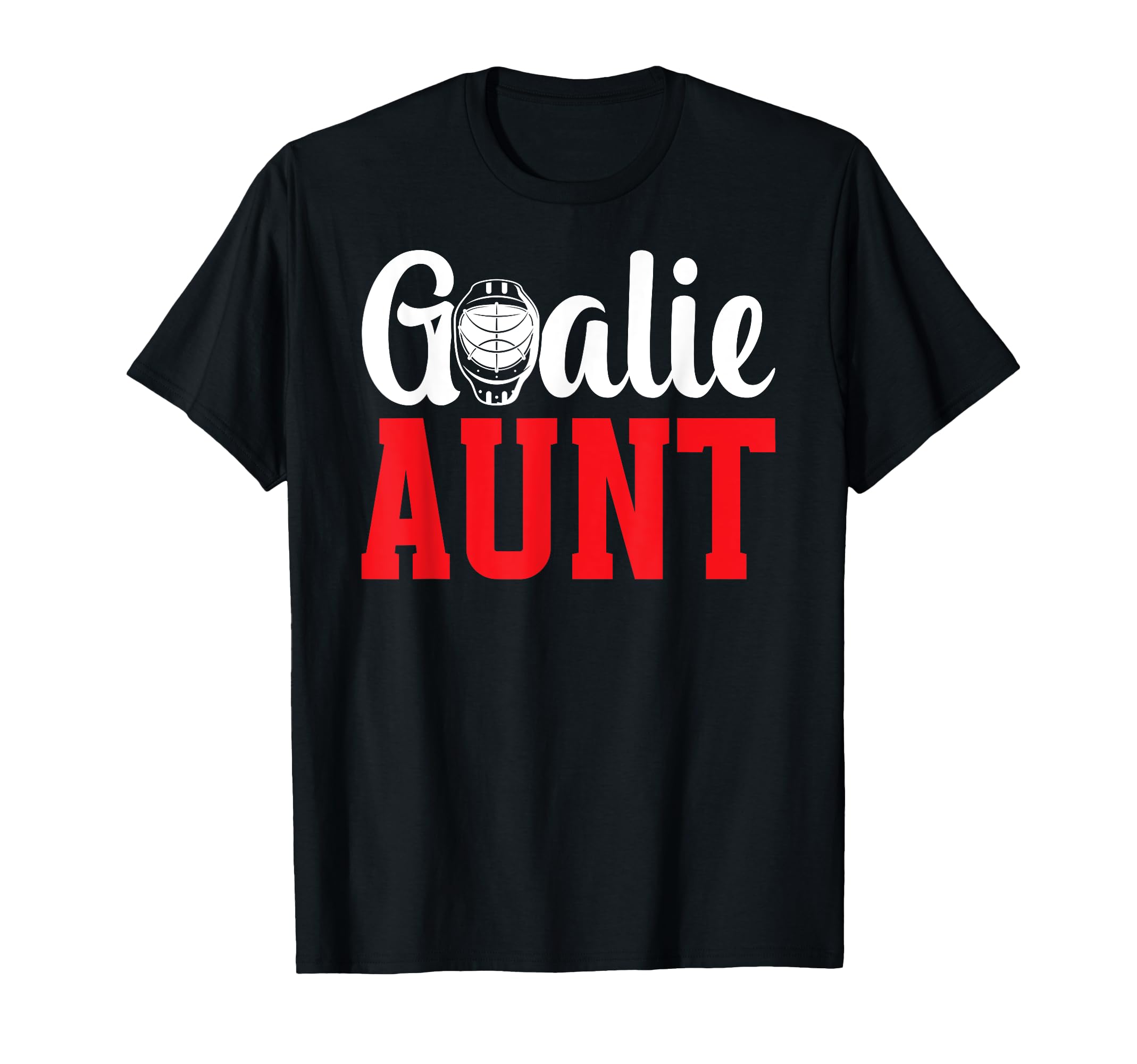 Ice Hockey Goalie Aunt Ice Hockey T-Shirt - Graphic Print for Adults