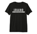 Idaho Soccer White Text Tri Blend T-Shirt - Minimalist Print Men Women