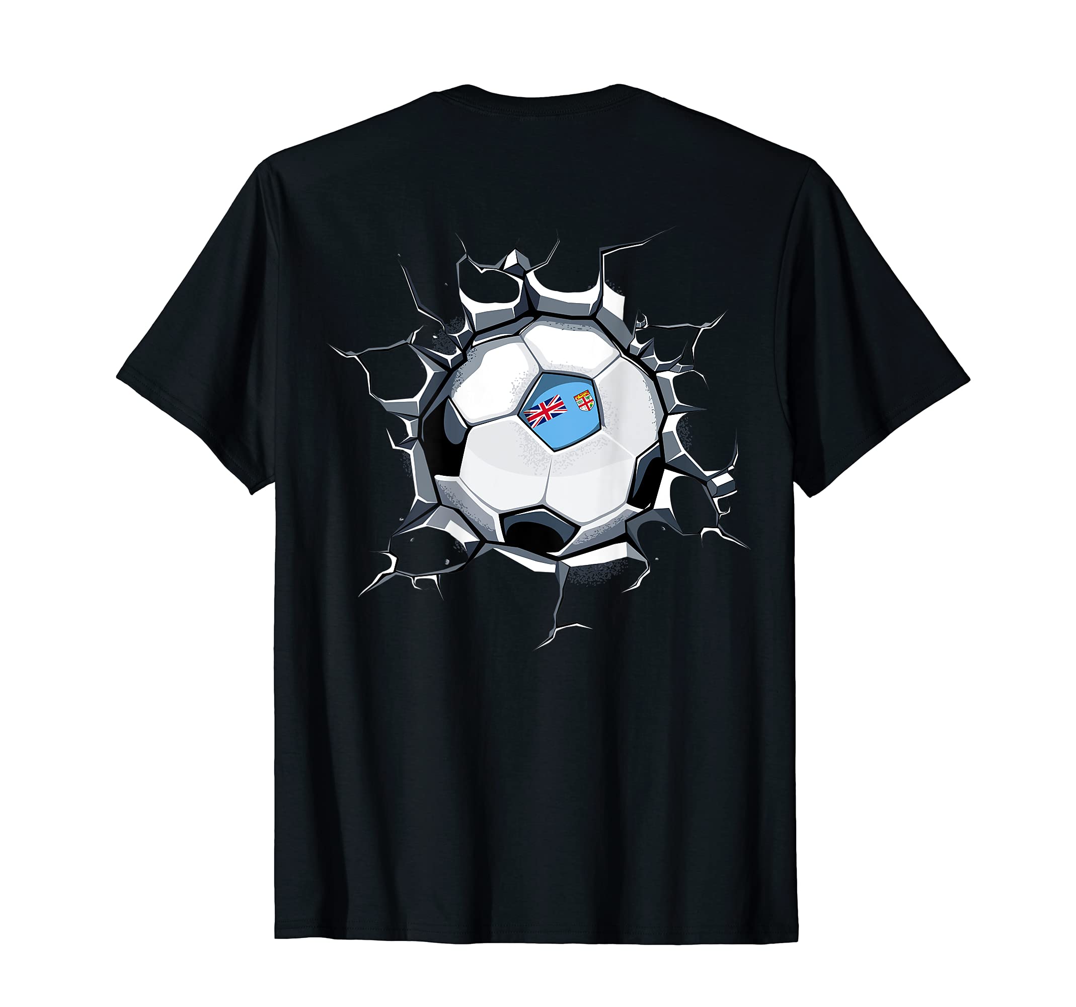 Fiji Soccer Fans Jersey Pride Proud T-Shirt - Trendy Graphic for Adults