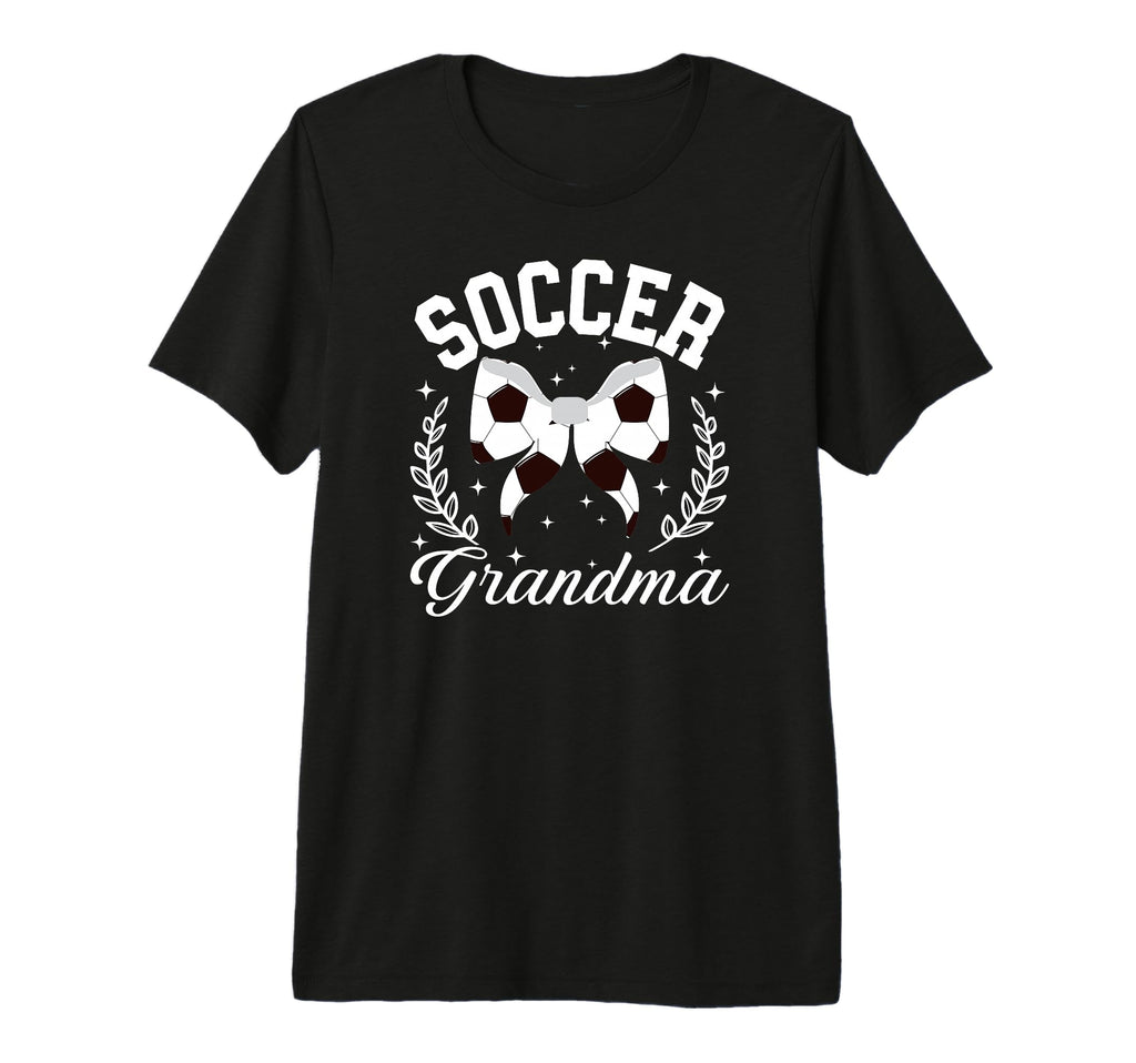 Soccer Grandma Coquette Soccer T-Shirt - Minimalist Print for Adults