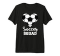 Soccer Squad Heart Funny Soccer T-Shirt - Custom Art Print for Adults