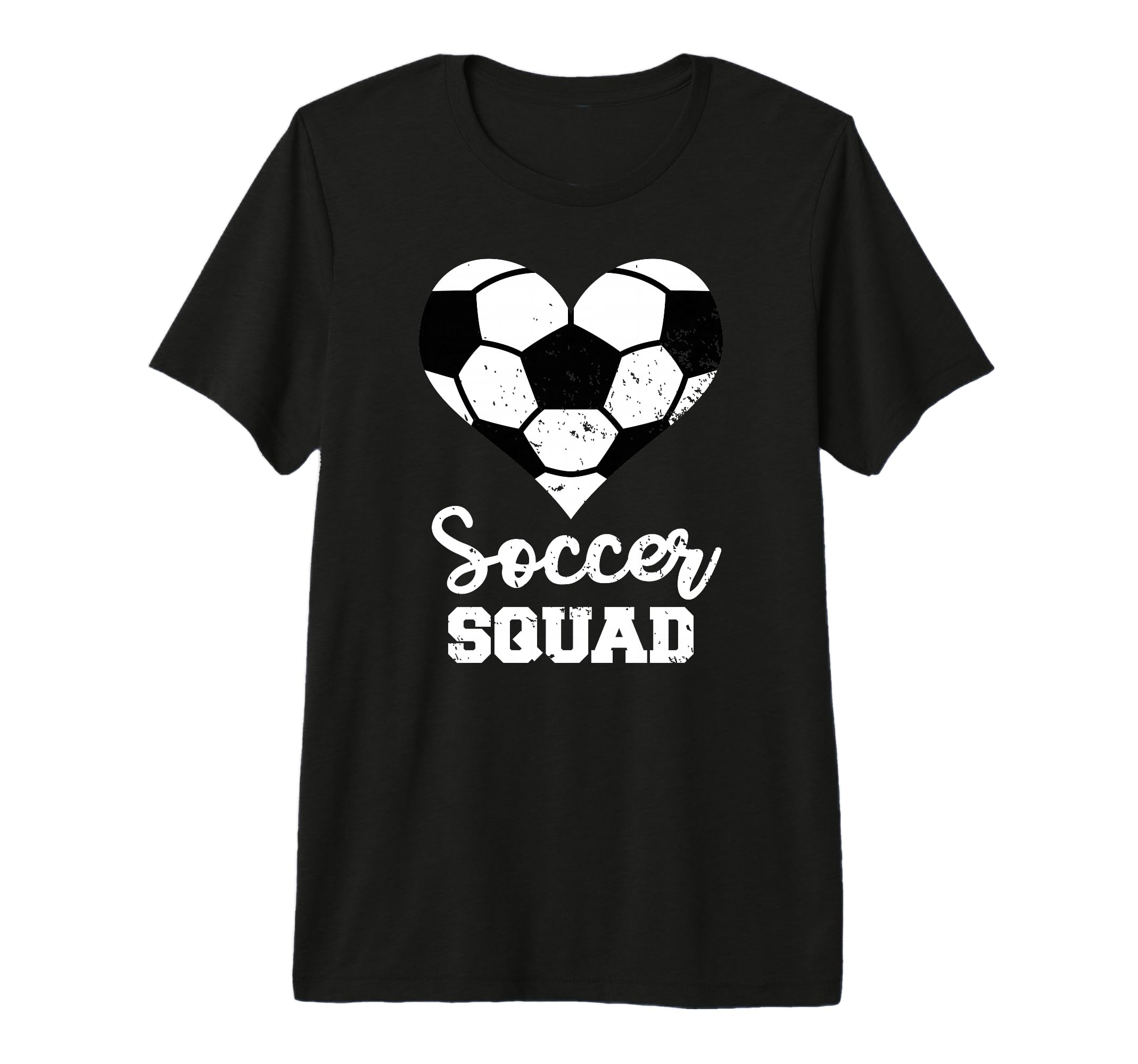 Soccer Squad Heart Funny Soccer T-Shirt - Custom Art Print for Adults