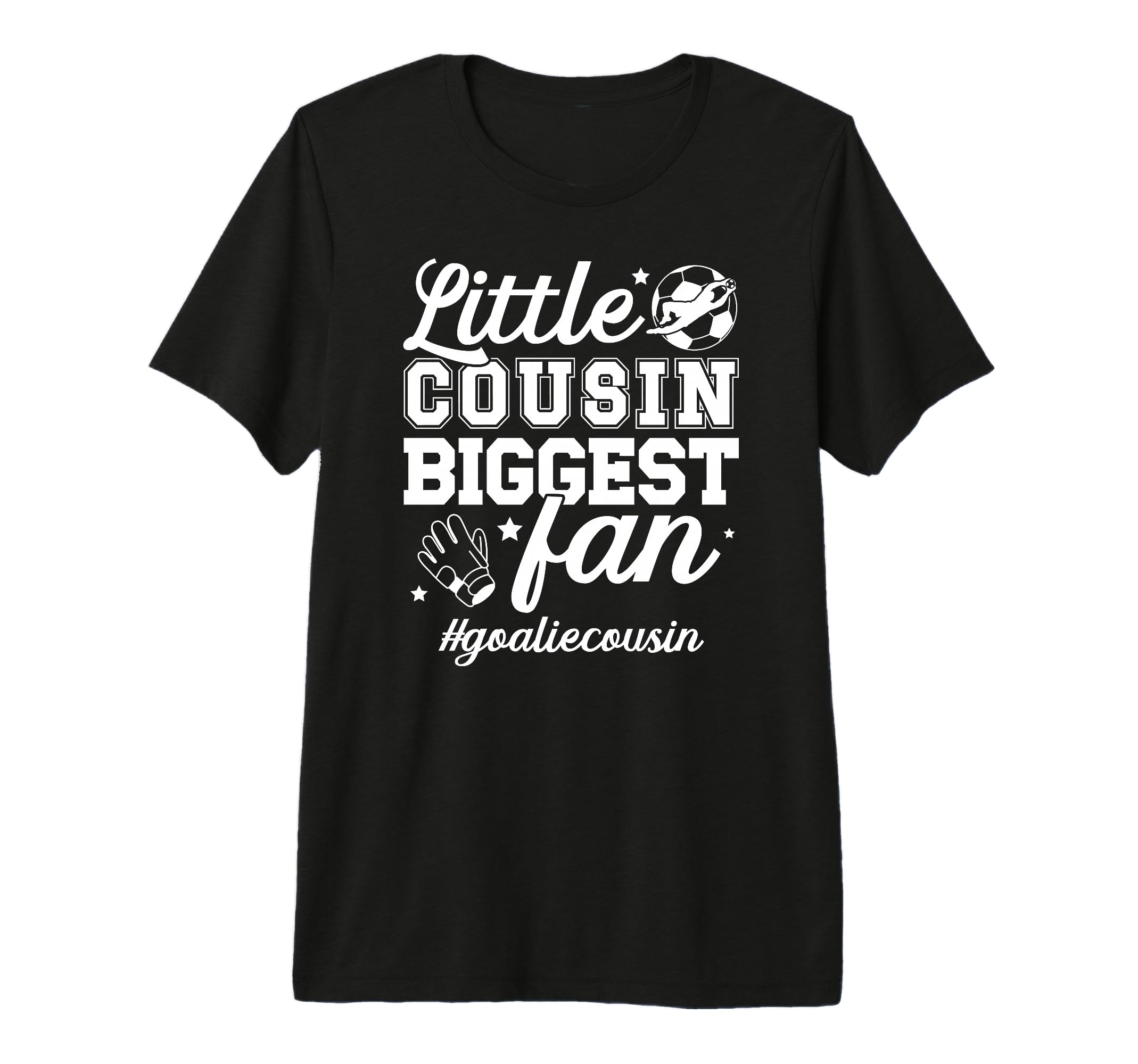 Little Cousin Soccer Goalie Cousin Soccer T-Shirt - Graphic Print Unisex