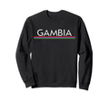 Gambia Flag Sports Soccer Sweatshirt - Aesthetic Graphic for Adults