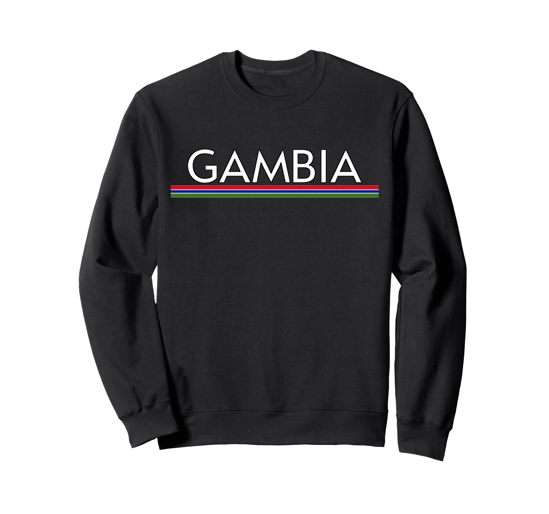 Gambia Flag Sports Soccer Sweatshirt - Aesthetic Graphic for Adults