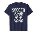 Soccer Nana Coquette Bow Proud Soccer T-Shirt - Custom Art Print Men Women