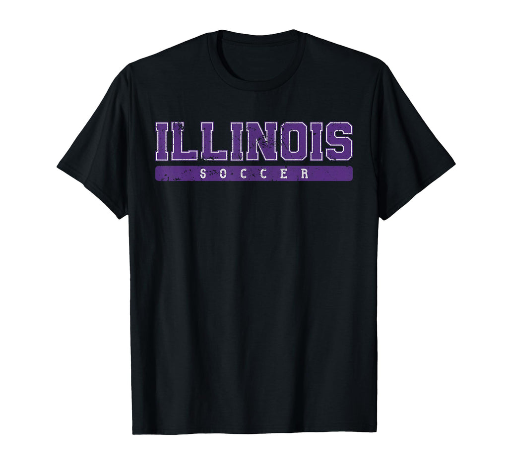 Illinois Soccer Tees Tanks Tops T-Shirt - Graphic Print Men Women