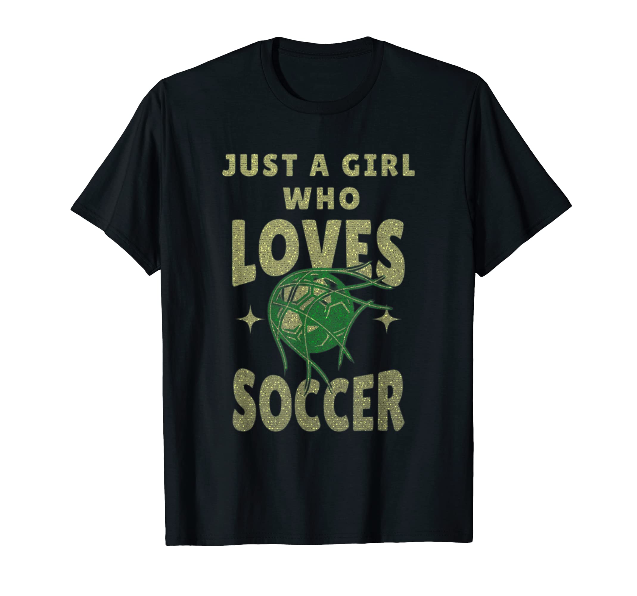 Just Who Loves Soccer Ball Goal T-Shirt - Minimalist Print Unisex