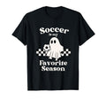 Soccer Is My Favorite Season Ghost T-Shirt - Fun Novelty Design Unisex