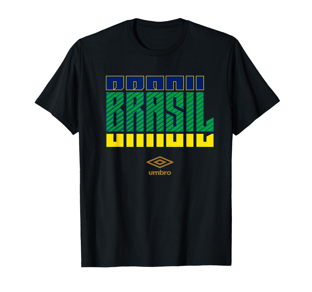 Umbro International Soccer Brazil T-Shirt - Fun Novelty Design for Adults