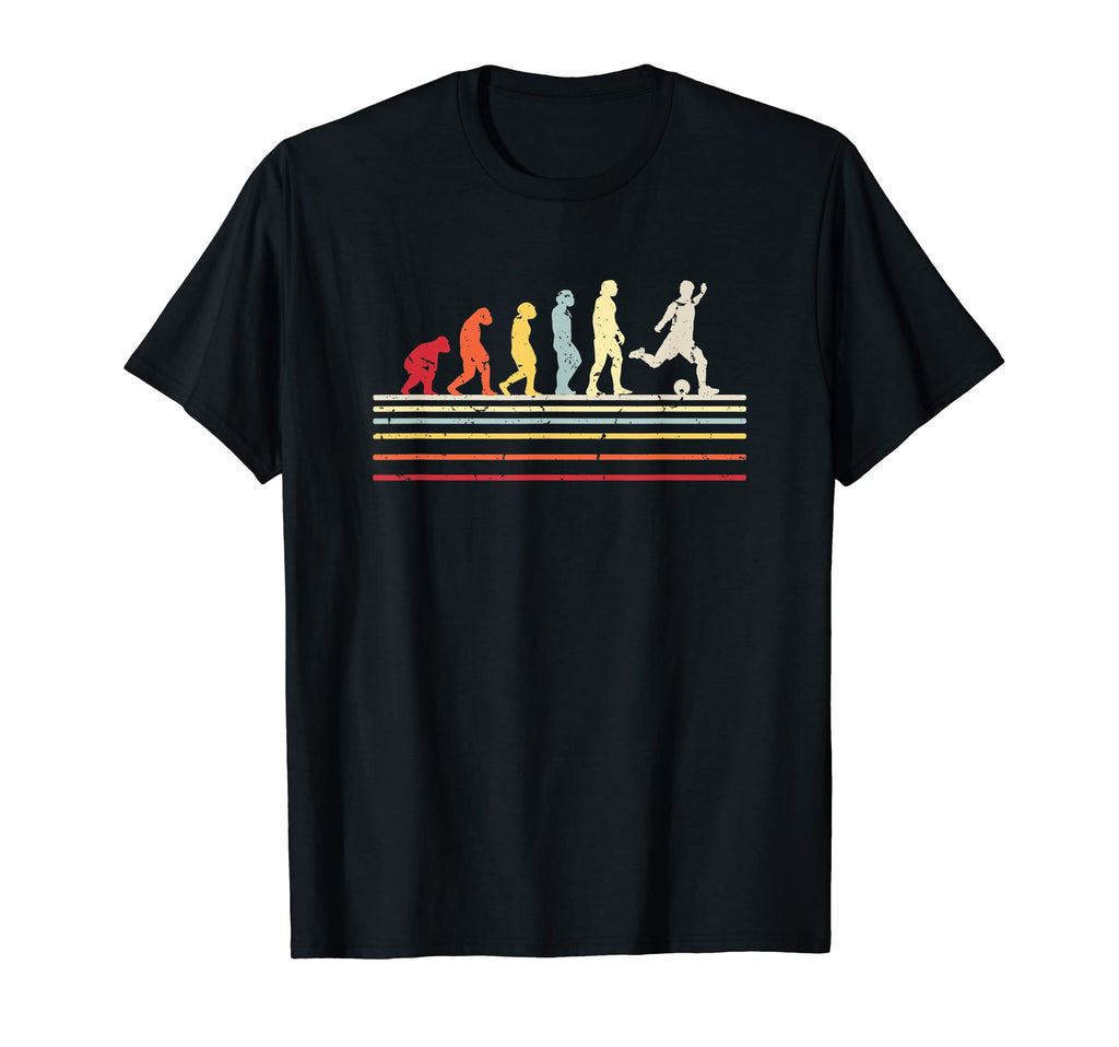Funny Evolution Soccer T-Shirt - Fun Novelty Design for Adults