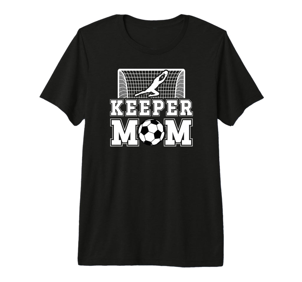 Soccer Keeper Mom Soccer Goalkeeper T-Shirt - Minimalist Print for Adults