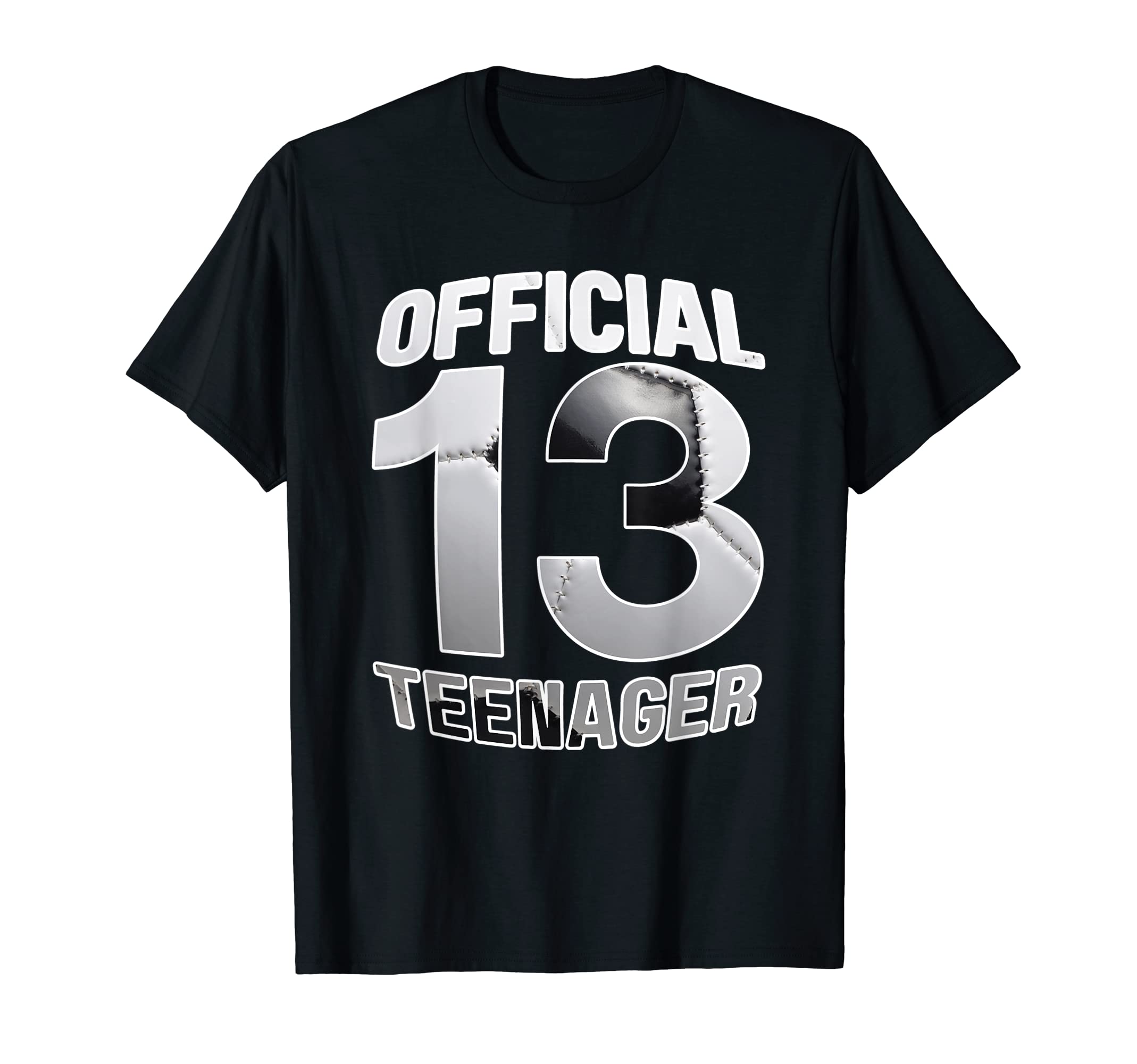 Teenager 13Th Birthday Party Soccer Ball T-Shirt - Unique Graphic Unisex