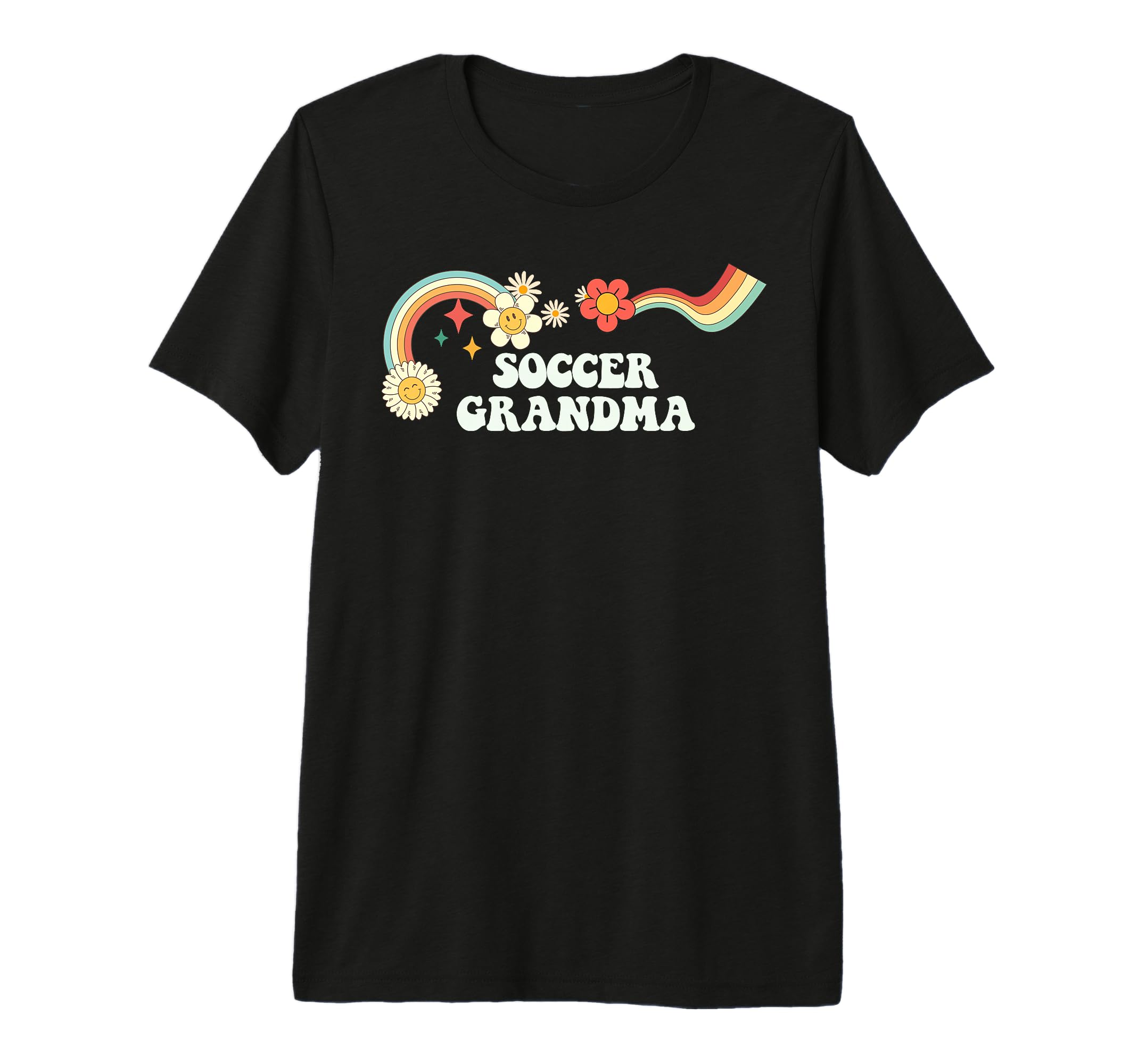 Groovy Funny Soccer Grandma Tri Blend T-Shirt - Minimalist Print Men Women
