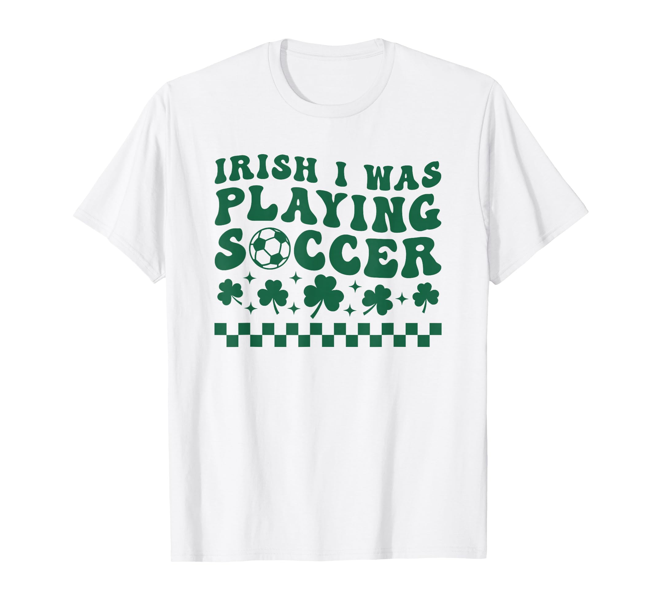 Soccer St Patricks Day Irish Shamrock T-Shirt - Novelty Apparel for Adults