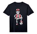 Austria Soccer Skeleton Fan Team Gift T-Shirt - Trendy Graphic Unisex