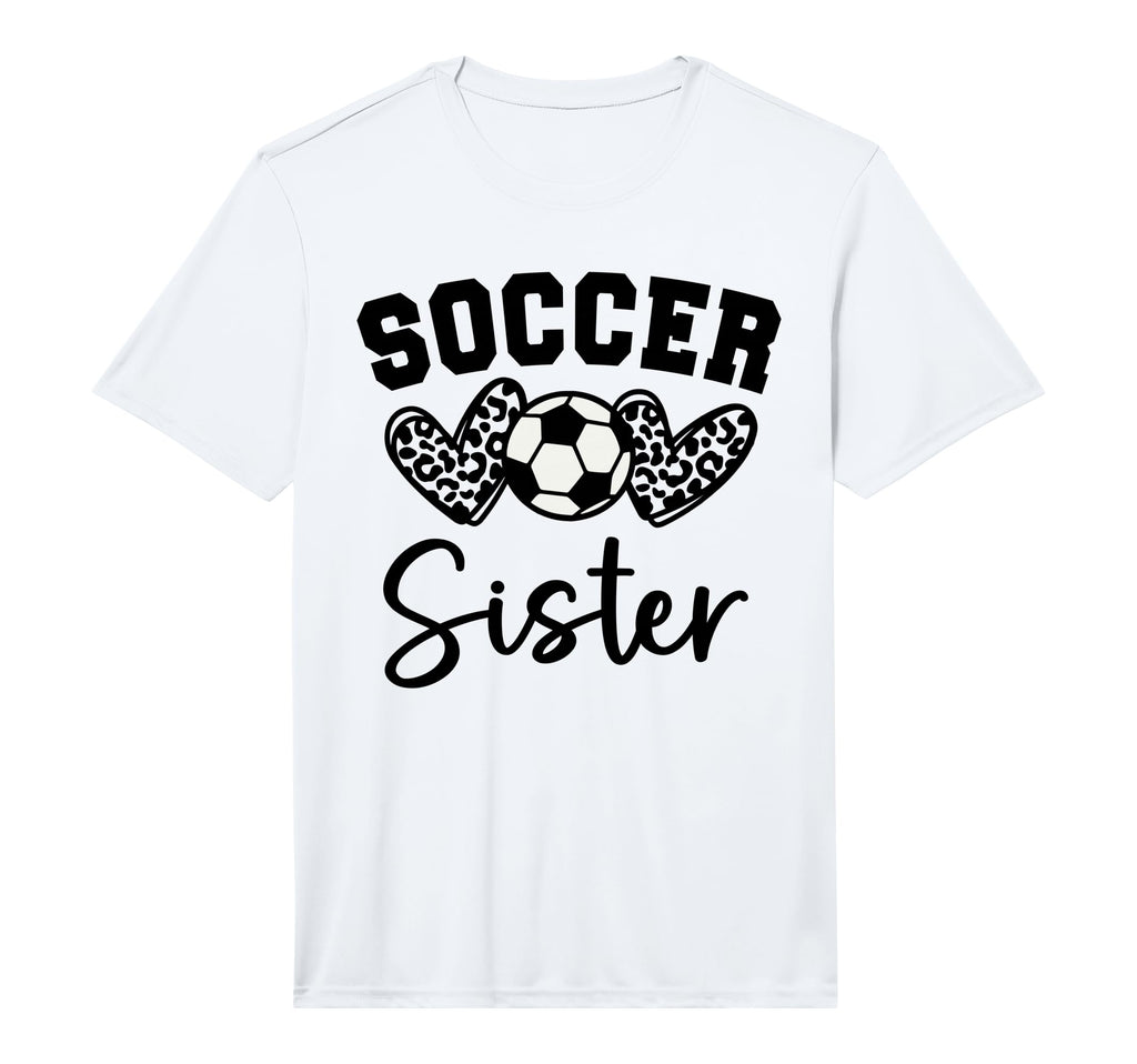 Soccer Sister Matching Family Soccer T-Shirt - Custom Art Print Unisex
